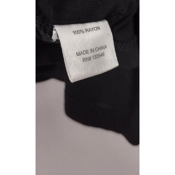 Crosby womens black sleeveless minimalist blouse top XL gothcore demure - Picture 11 of 11